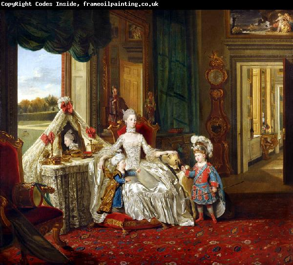 Johann Zoffany Queen Charlotte at her Dressing Table (mk25)